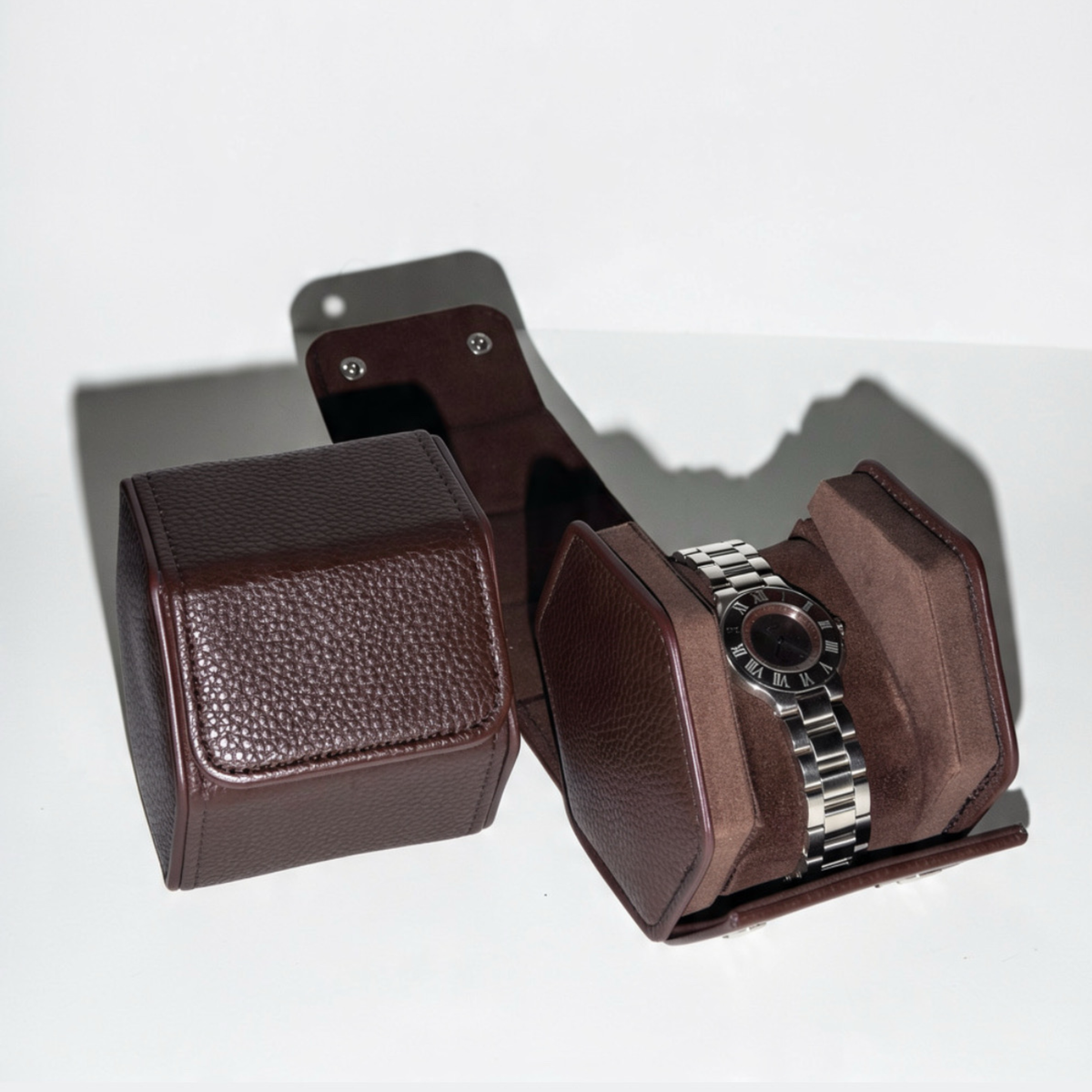 SINGLE WATCH CASE BROWN